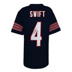 D'Andre Swift // Signed Navy Custom Football Jersey