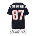 Rob Gronkowski // Signed Navy Custom Football Jersey