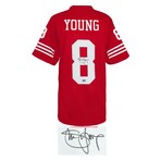 Steve Young // Signed Red T/B Custom Football Jersey