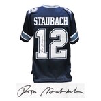 Roger Staubach // Signed Navy Custom Jersey