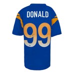 Aaron Donald // Signed Blue Custom Football Jersey