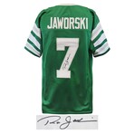 Ron Jaworski // Signed Green Throwback Custom Football Jersey
