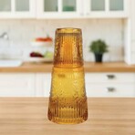 Vintage Amber Carafe Set 32.13 oz.