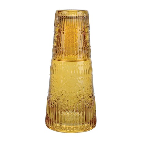 Vintage Amber Carafe Set 32.13 oz.