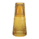 Vintage Amber Carafe Set 32.13 oz.