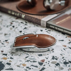 Pointer Instrument Computer Mouse // Leather (Classic Brown)