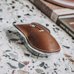 Pointer Instrument Computer Mouse // Leather (Classic Brown)