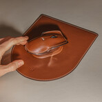 Pointer Instrument Computer Mouse // Leather (Classic Brown)