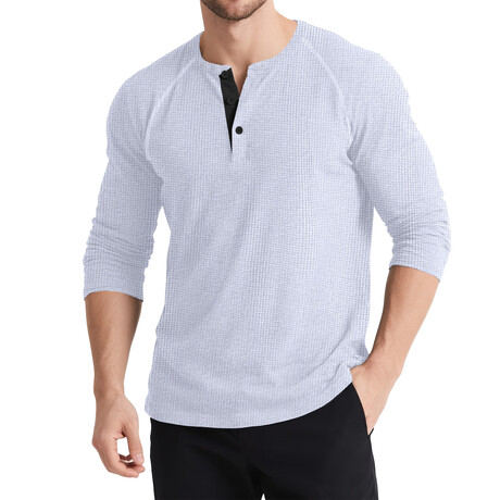 Knit Henley Shirt // White (XS)