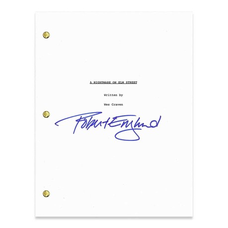 Robert Englund // 'A Nightmare on Elm Street' // Signed Script