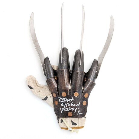 Robert Englund // Autographed "Freddy Krueger" Glove w/"Freddy K"