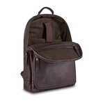 22 Core Premium Leather Backpack // Brown