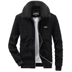 Corduroy Flight Jacket // Black (S)