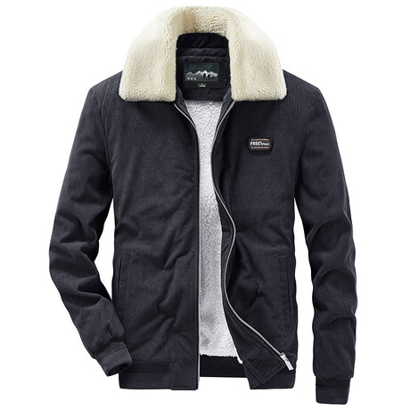 Corduroy Flight Jacket // Dark Grey (XS)