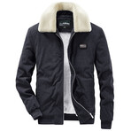 Corduroy Flight Jacket // Dark Grey (2XL)