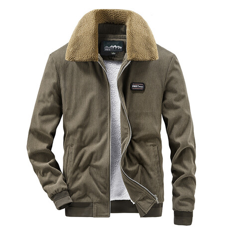 Corduroy Flight Jacket // Khaki (XS)
