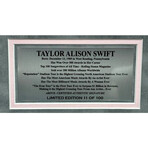 Taylor Swift Autographed 12 CD Studio Albums - Framed #D/100 // TV Version