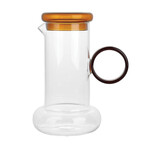 Amber Borosilicate Ring Pitcher Drinking Set (23 oz.)