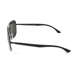 Ray Ban // Men's // RB3683-00258 Aviator Polarized Sunglasses // Black