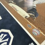 Derek Jeter // NY Yankees // Autographed Photograph w/ Game Used Dirt + Framed