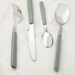 BergHOFF Leo Balance Stainless Steel 24Pc Flatware Set, Moonmist