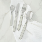 BergHOFF Leo Balance Stainless Steel 24Pc Flatware Set, Moonbeam