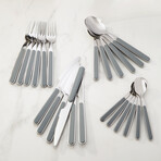 BergHOFF Leo Balance Stainless Steel 24Pc Flatware Set, Moonmist