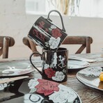 Disney Nightmare Before Christmas Jack and Sally Roses 16-Piece Dinnerware Set