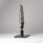 Genuine Amethyst Geode Slice on Stand from Uruguay // 7.5 lbs