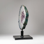 Genuine Amethyst Geode Slice on Stand from Uruguay // 17 lbs