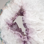Genuine Amethyst Geode Slice on Stand from Uruguay // 17 lbs