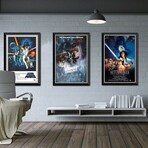 Star Wars Ep IV A New Hope // Blasters Vintage Poster // Framed Canvas