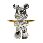 Adam & Friends Home Decor Butler Mouse With Tray Sculpture | 1-Piece | Memphis Print