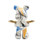 Adam & Friends Home Decor Butler Mouse With Tray Sculpture | 1-Piece | Newsprint