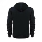 Utility Fleece Hoodie // Black (XS)