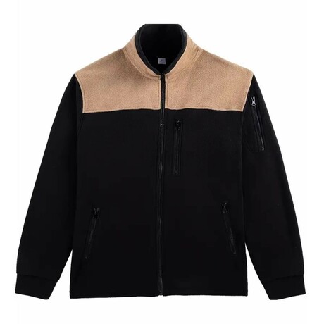 Blocked Fleece Jacket // Black (XS)