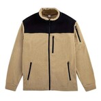 Blocked Fleece Jacket // Khaki (L)