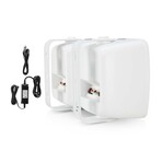 Dual Bluetooth Indoor & Outdoor Loudspeaker Pair // White