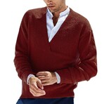 V-neck Sweater // Caramel (S)