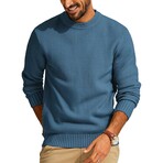 Crewneck Knit Sweater // Blue (2XL)