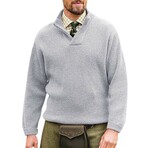 Stand Collar Sweater // Grey (L)