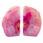 Eternity Agate Large Pair Bookends // Pink