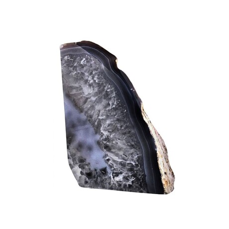 Eternity Agate Medium Single Bookends // Grey