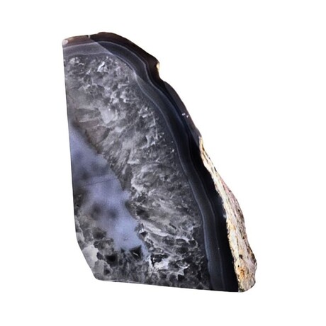 Eternity Agate Large Single Bookends // Grey