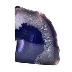 Eternity Agate Large Single Bookends // Purple