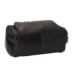 Aman U shaped Dop Kit - Vaquetta Leather (Black)