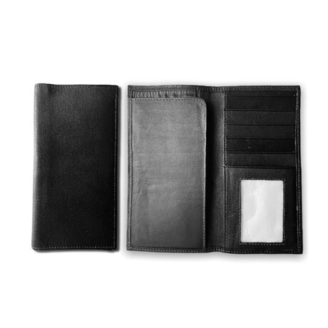 Benito Medium Credit Card Holder - Vaquetta Leather (Black)