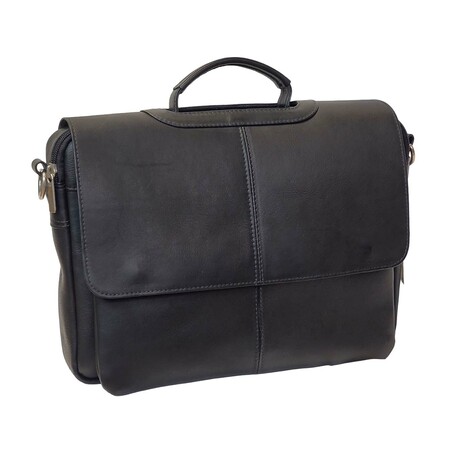 Francis Small Briefcase- Vaquetta Leather (Black)