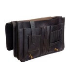 Charlie Large Briefcase - Vaquetta Leather (Black)