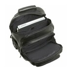 Alroy Extra Large Laptop Backpack - Vaquetta Leather (Black)